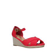 Sandali zeppa Rosso Wrangler