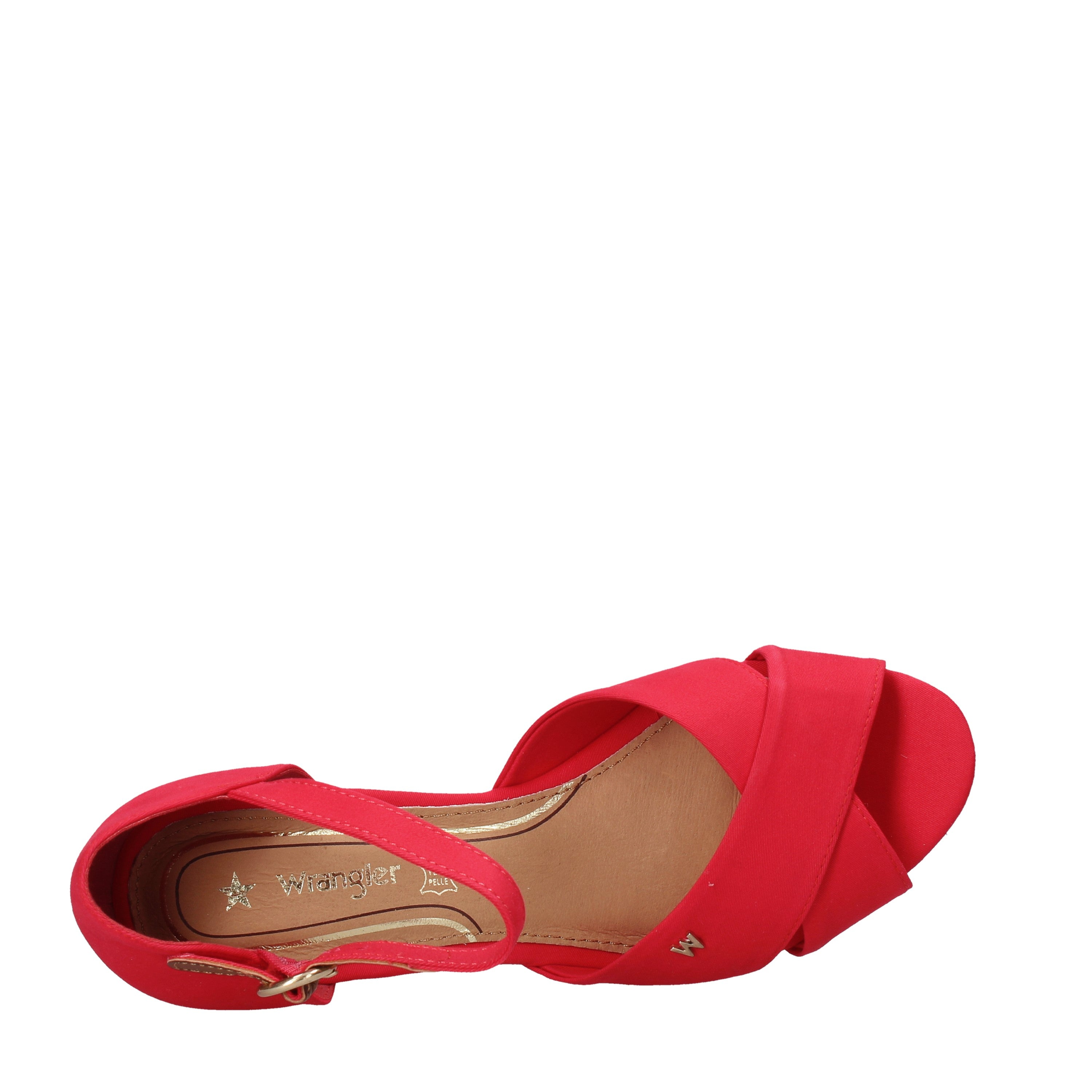 Sandali zeppa Rosso Wrangler