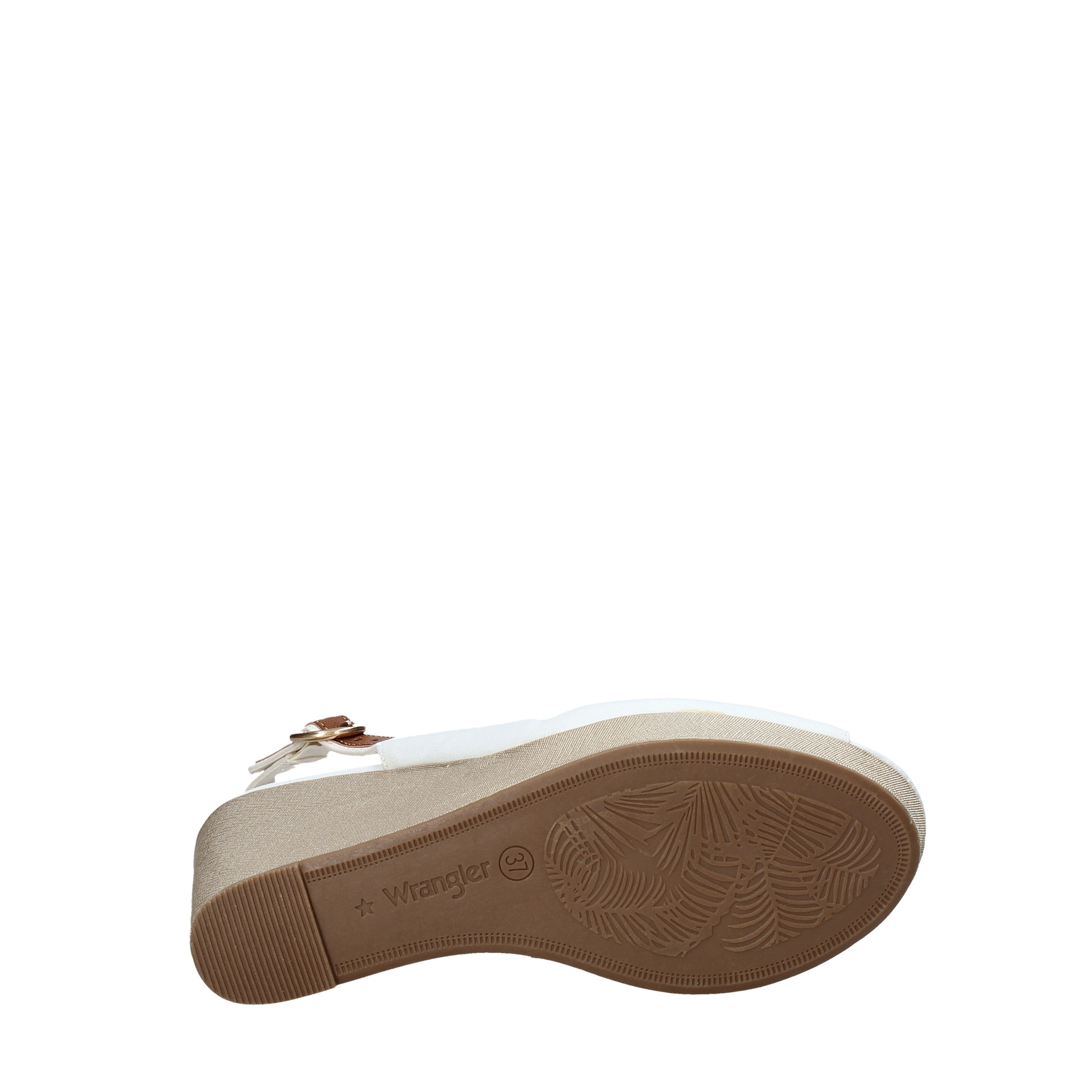 Sandali zeppa Bianco Wrangler