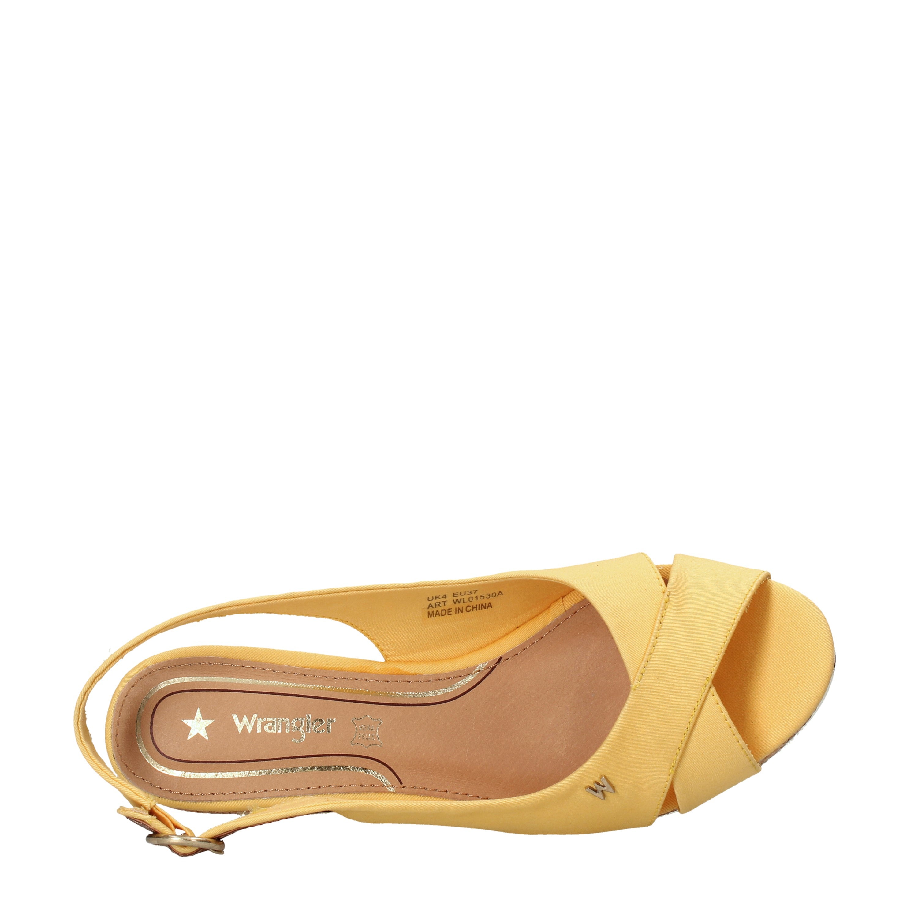 Sandali zeppa Giallo Wrangler
