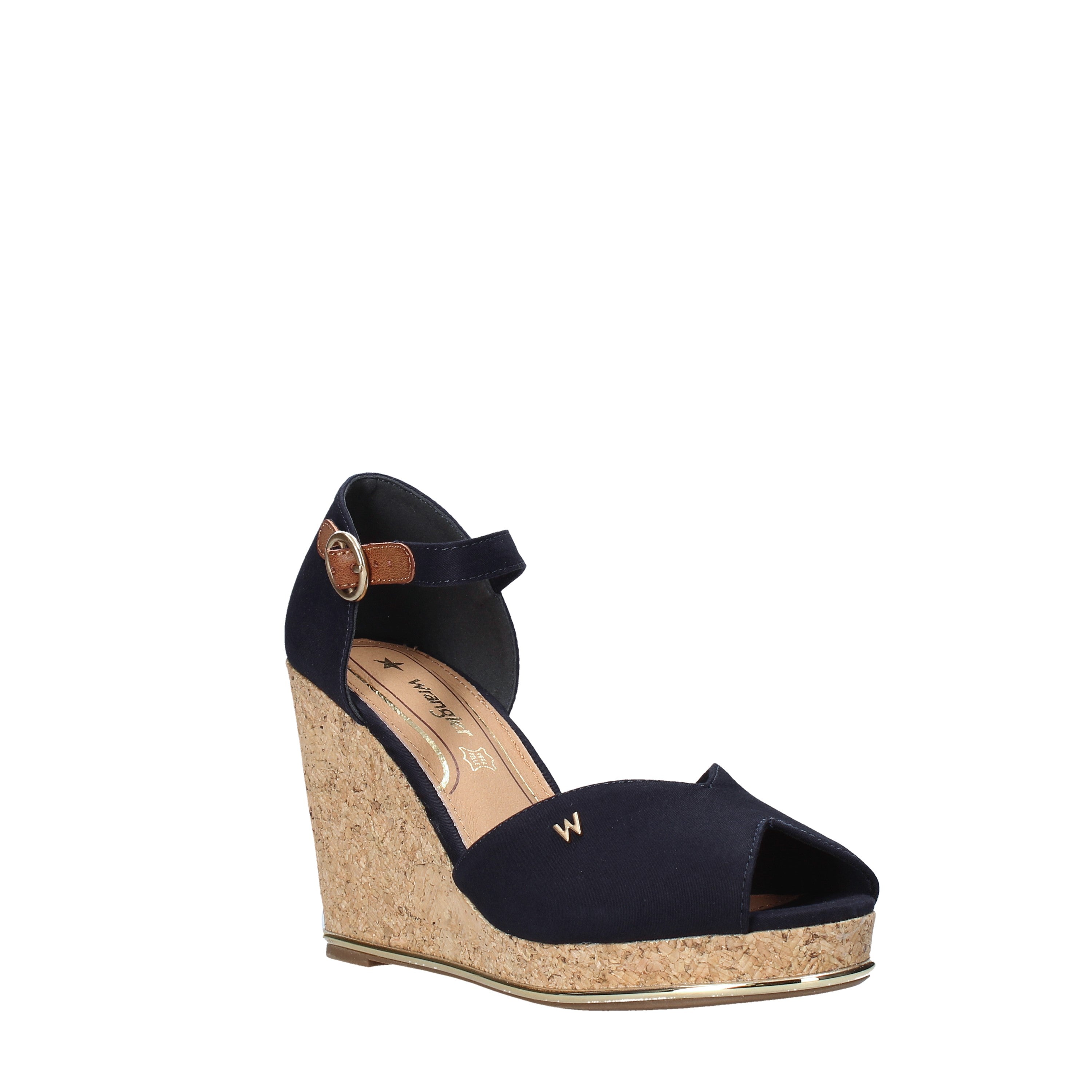 Sandali zeppa Blu Wrangler