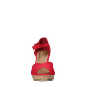 Sandali zeppa Rosso Wrangler