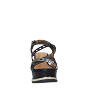 Sandali zeppa Nero Wrangler