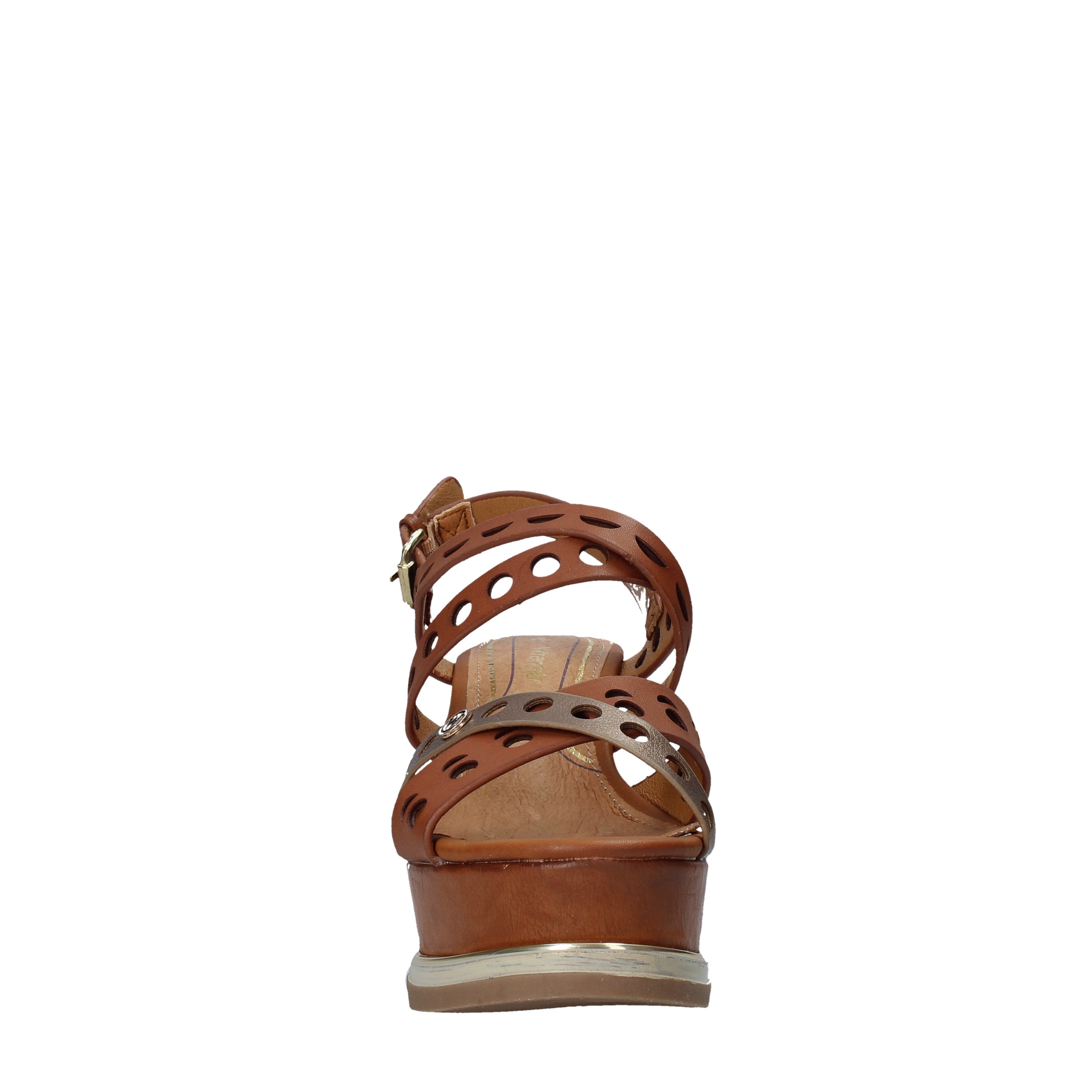 Sandali zeppa Marrone Wrangler