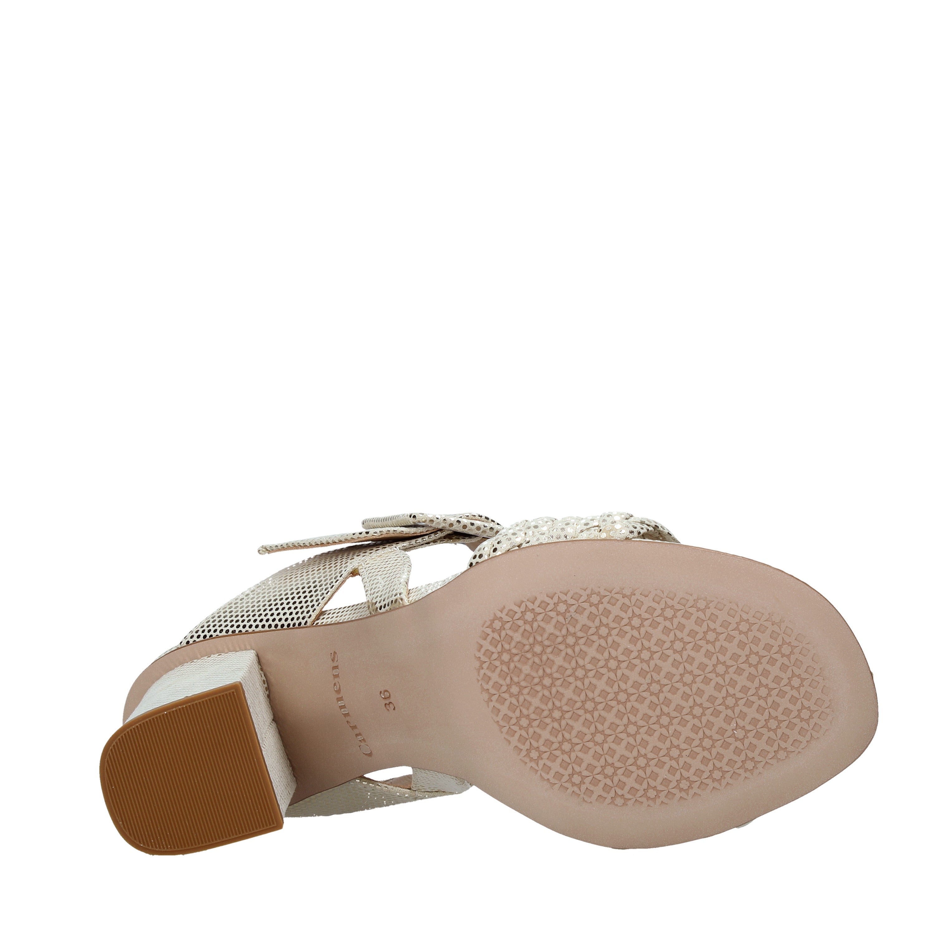 Sandali tacco Beige Carmens 