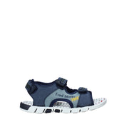 Sandali con strappi Blu Fred Mello