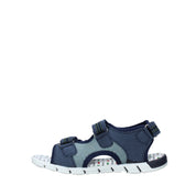 Sandali con strappi Blu Fred Mello