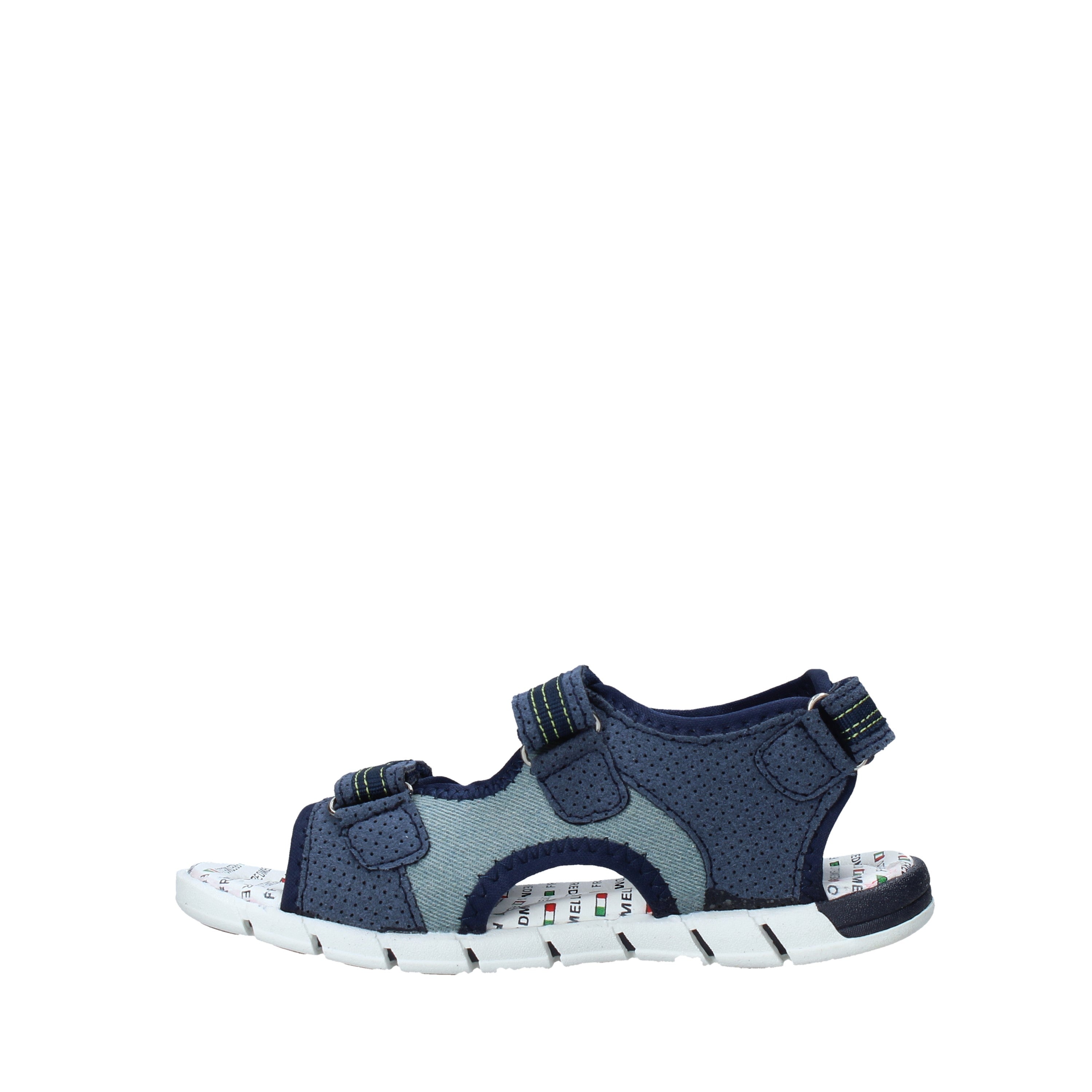 Sandali con strappi Blu Fred Mello