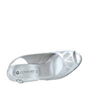 Sandali tacco Argentato Confort