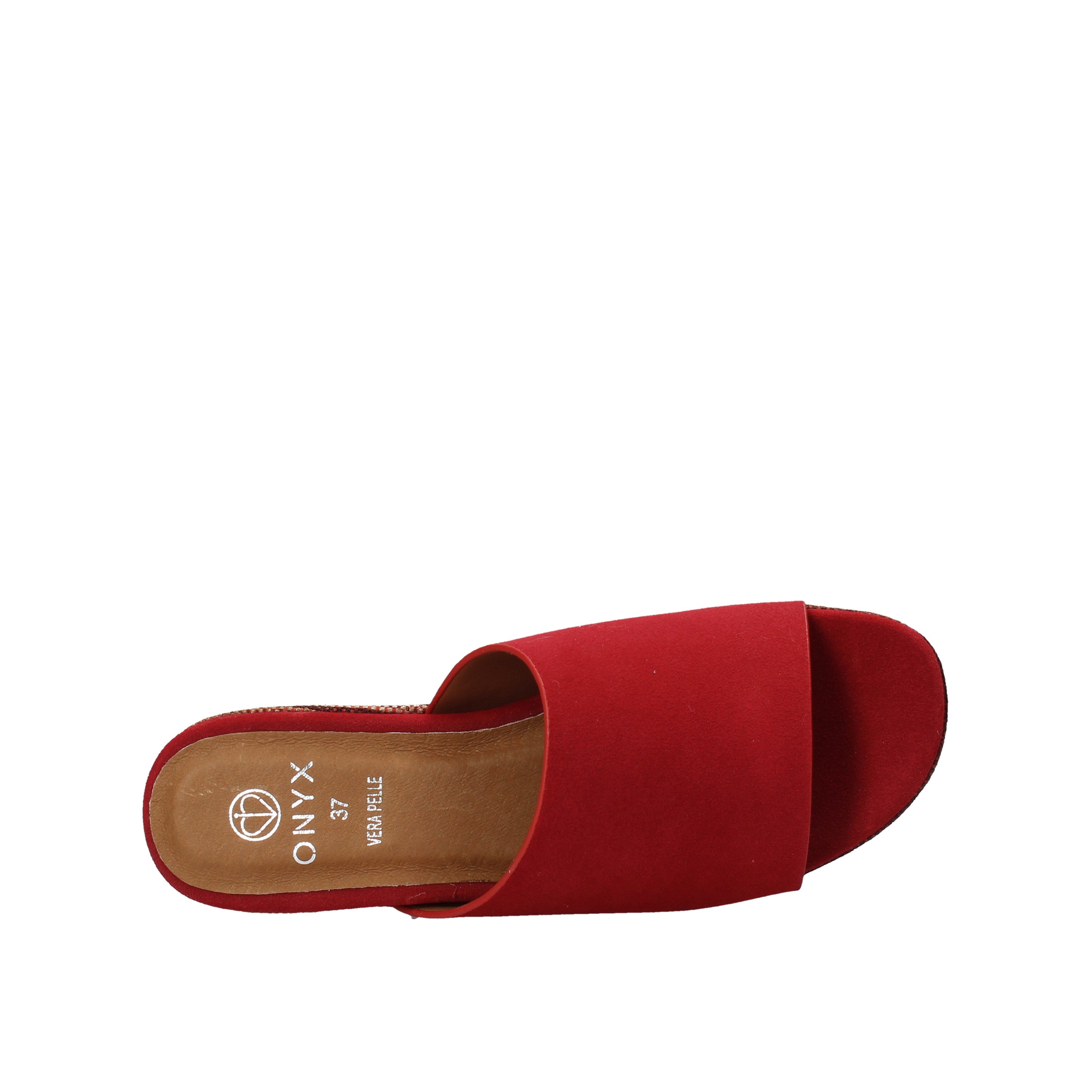 Sandali zeppa Rosso Onyx