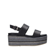 Sandali zeppa Nero Onyx