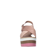 Sandali zeppa Rosa Onyx
