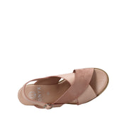 Sandali zeppa Rosa Onyx