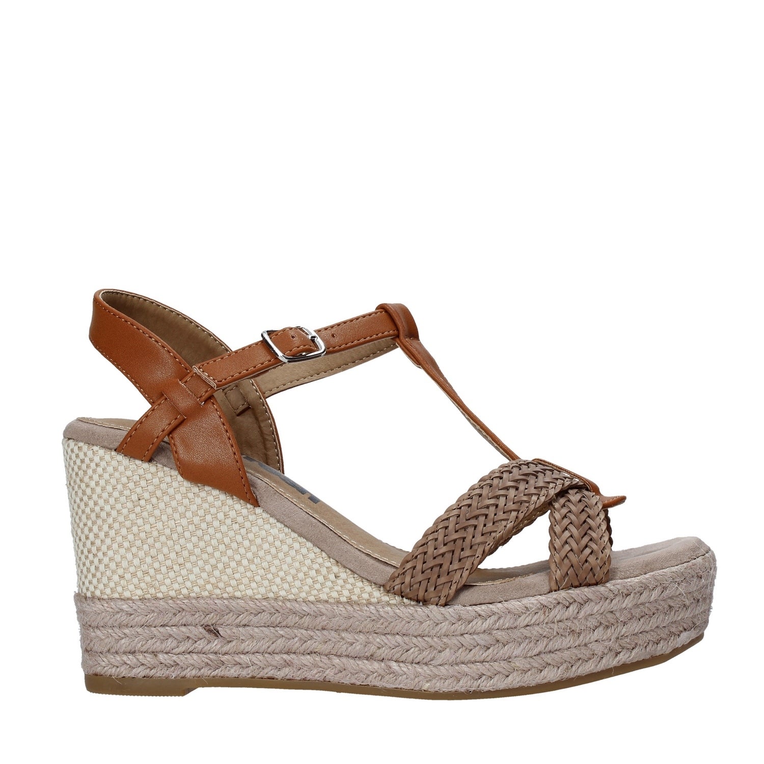 Sandali zeppa Marrone Refresh