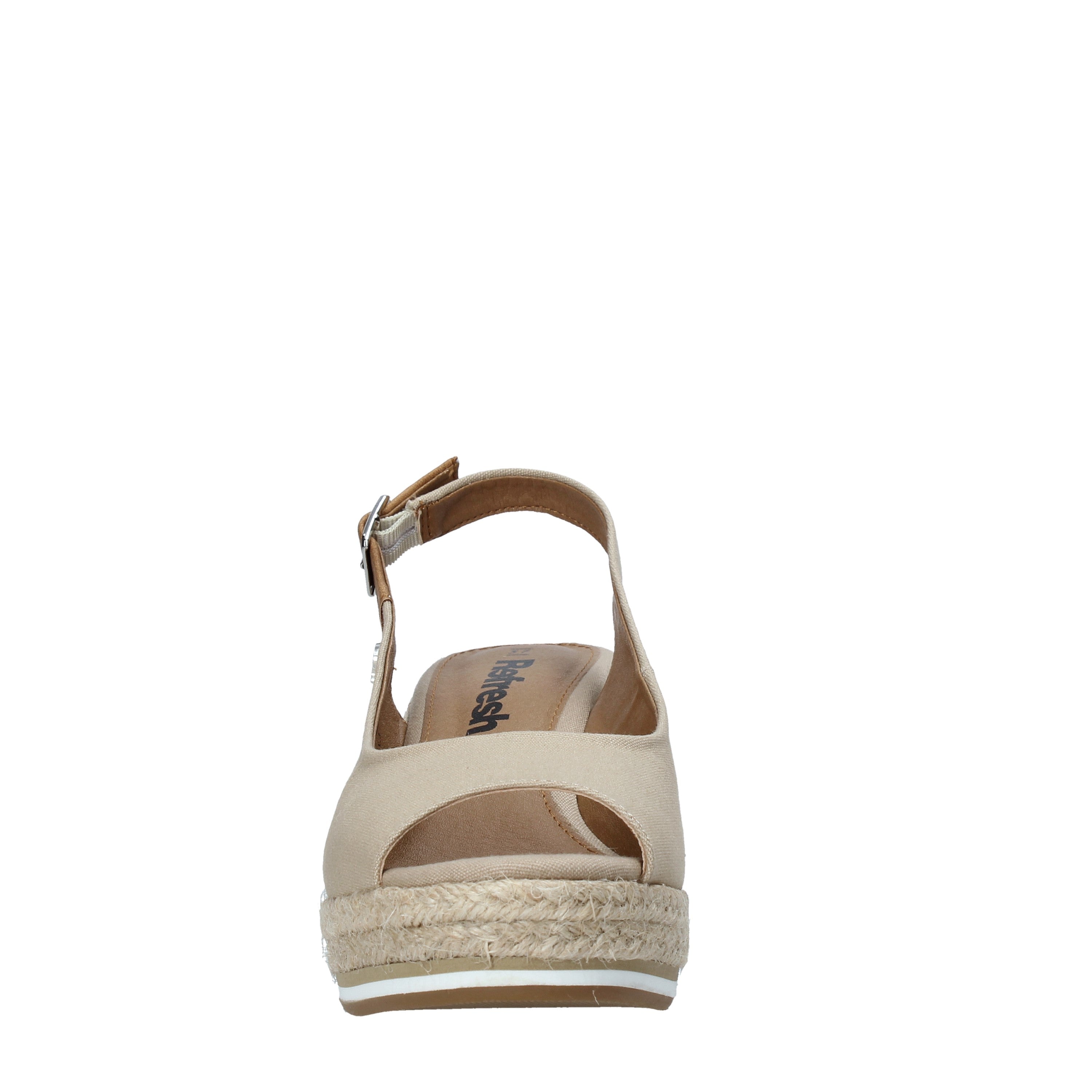 Sandali zeppa Beige Refresh