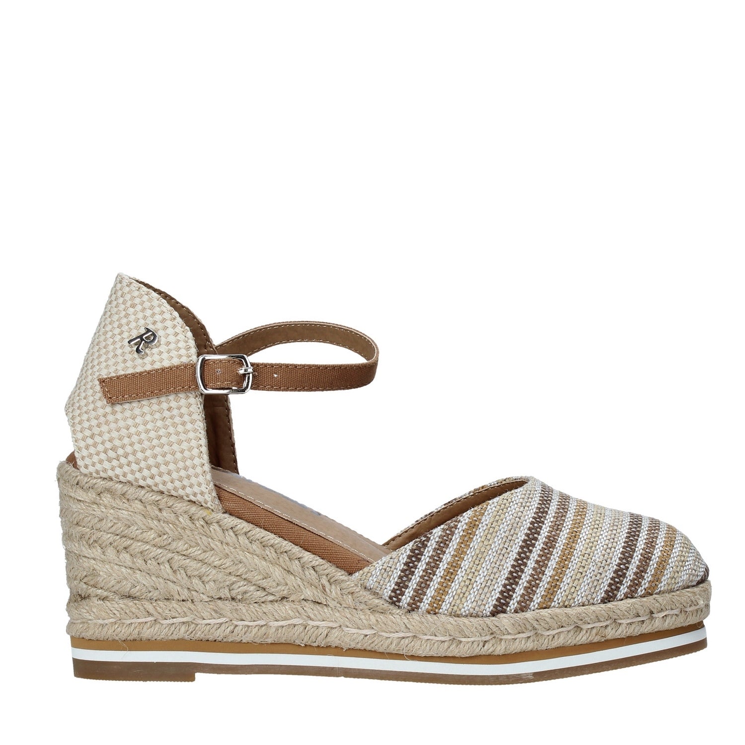 Sandali zeppa Beige Refresh