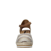 Sandali zeppa Beige Refresh