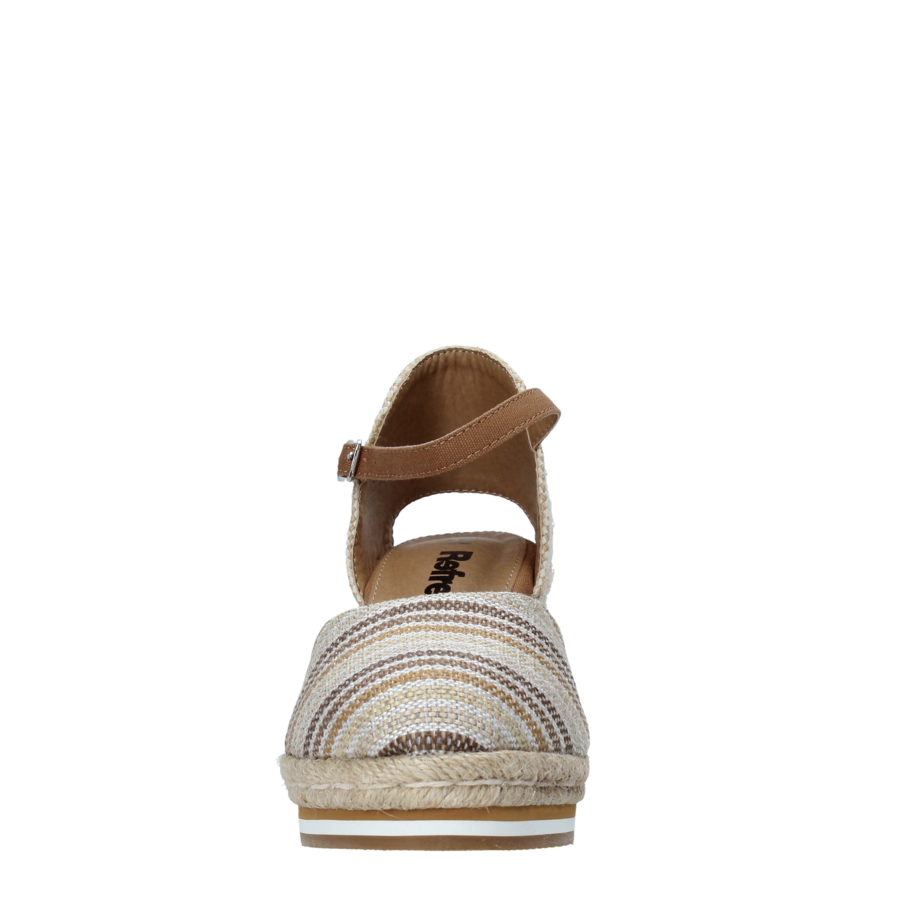 Sandali zeppa Beige Refresh