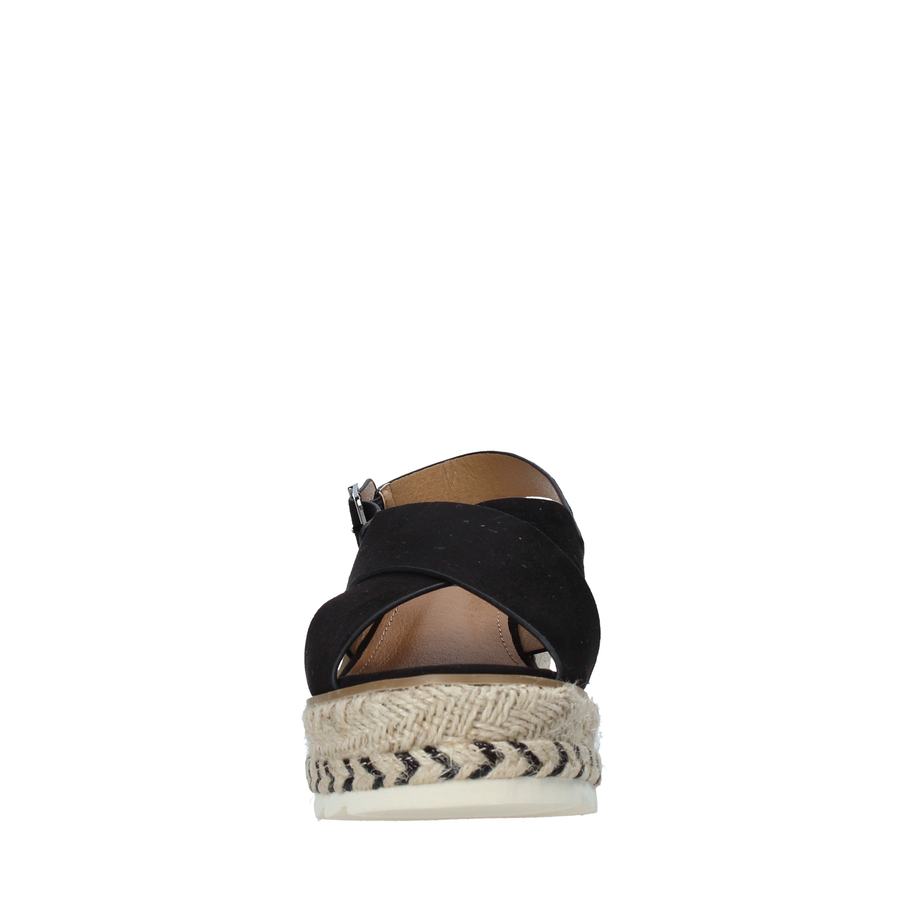 Sandali zeppa Nero Refresh