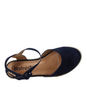 Sandali zeppa Blu Refresh