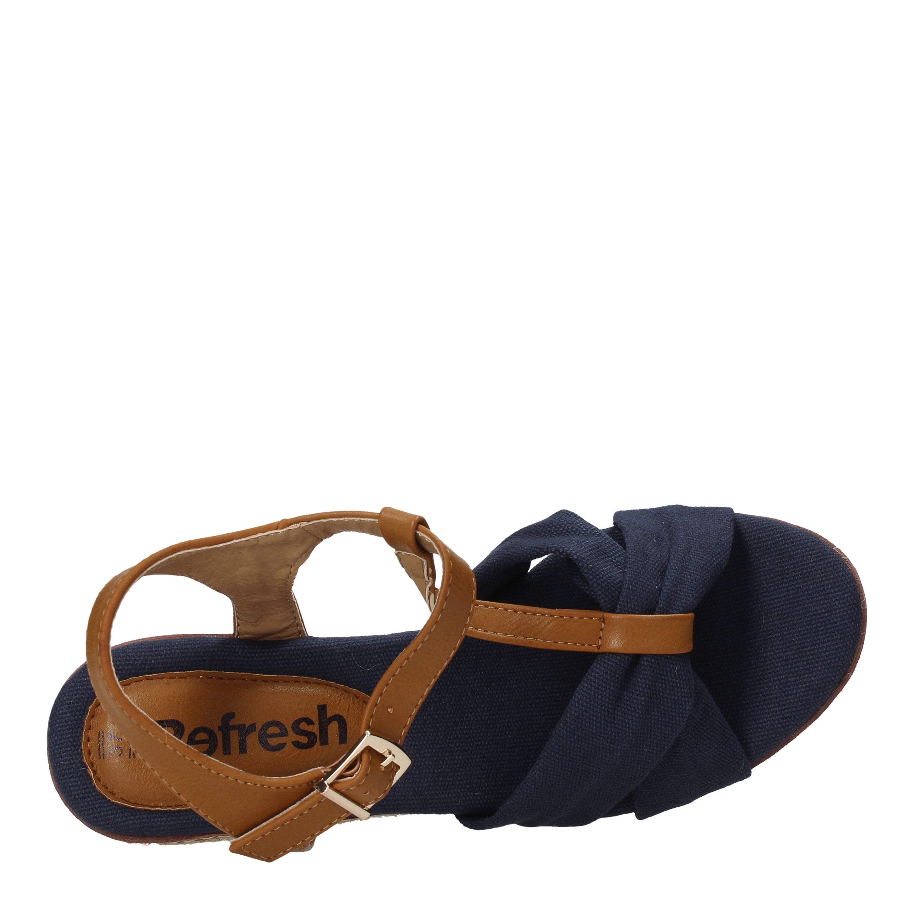 Sandali zeppa Blu Refresh