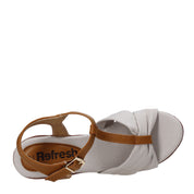 Sandali zeppa Beige Refresh