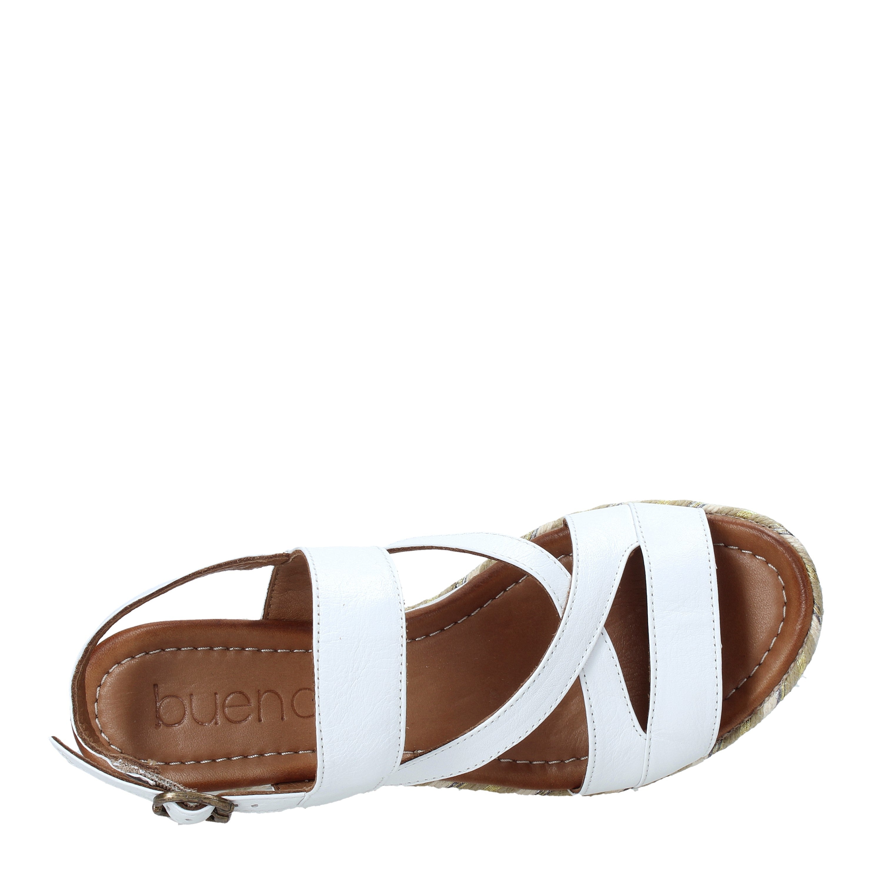 Sandali zeppa Bianco Bueno Shoes