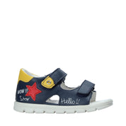 Sandali con strappi Blu Falcotto