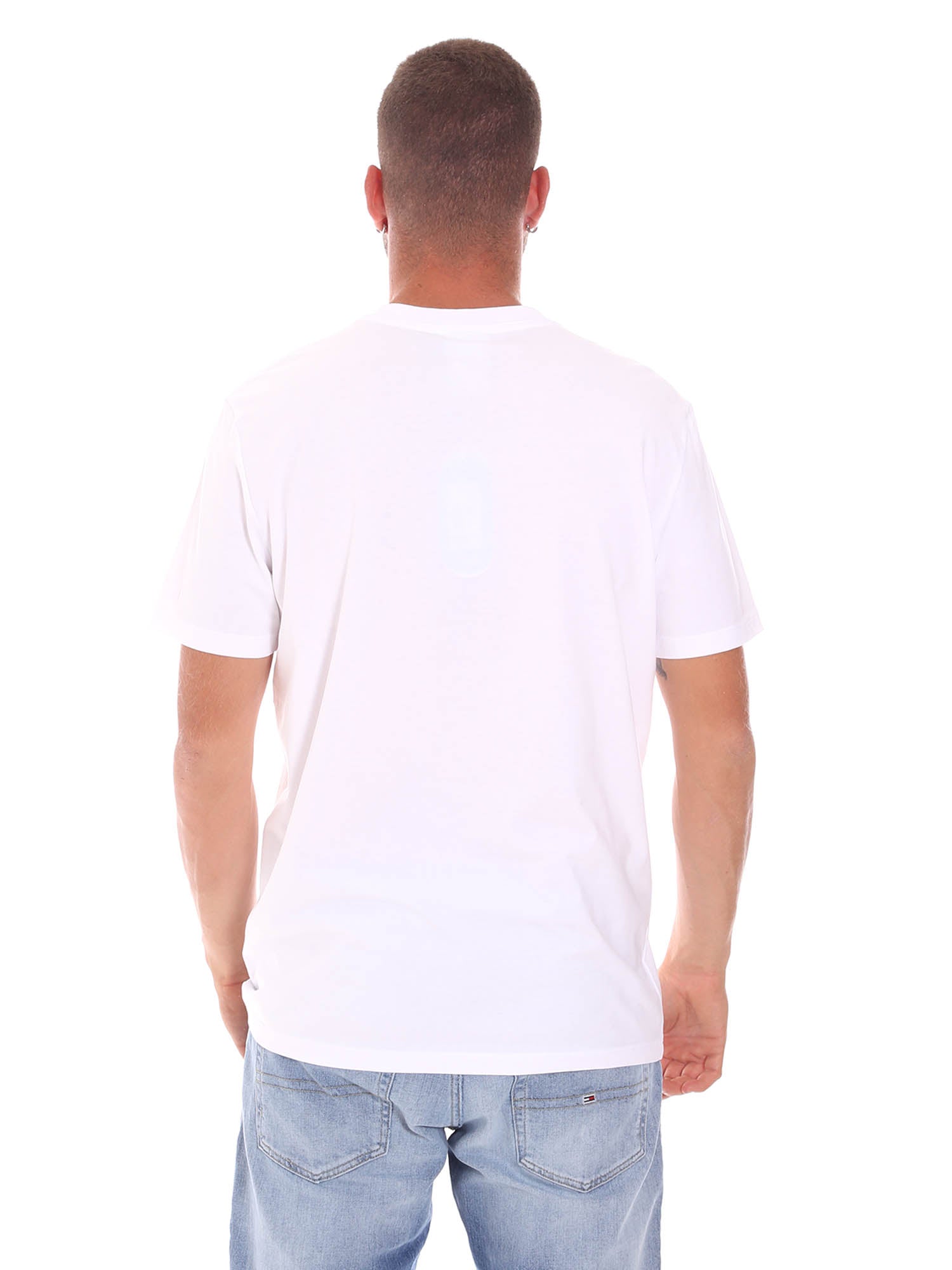 T-shirt Bianco Verde Diadora