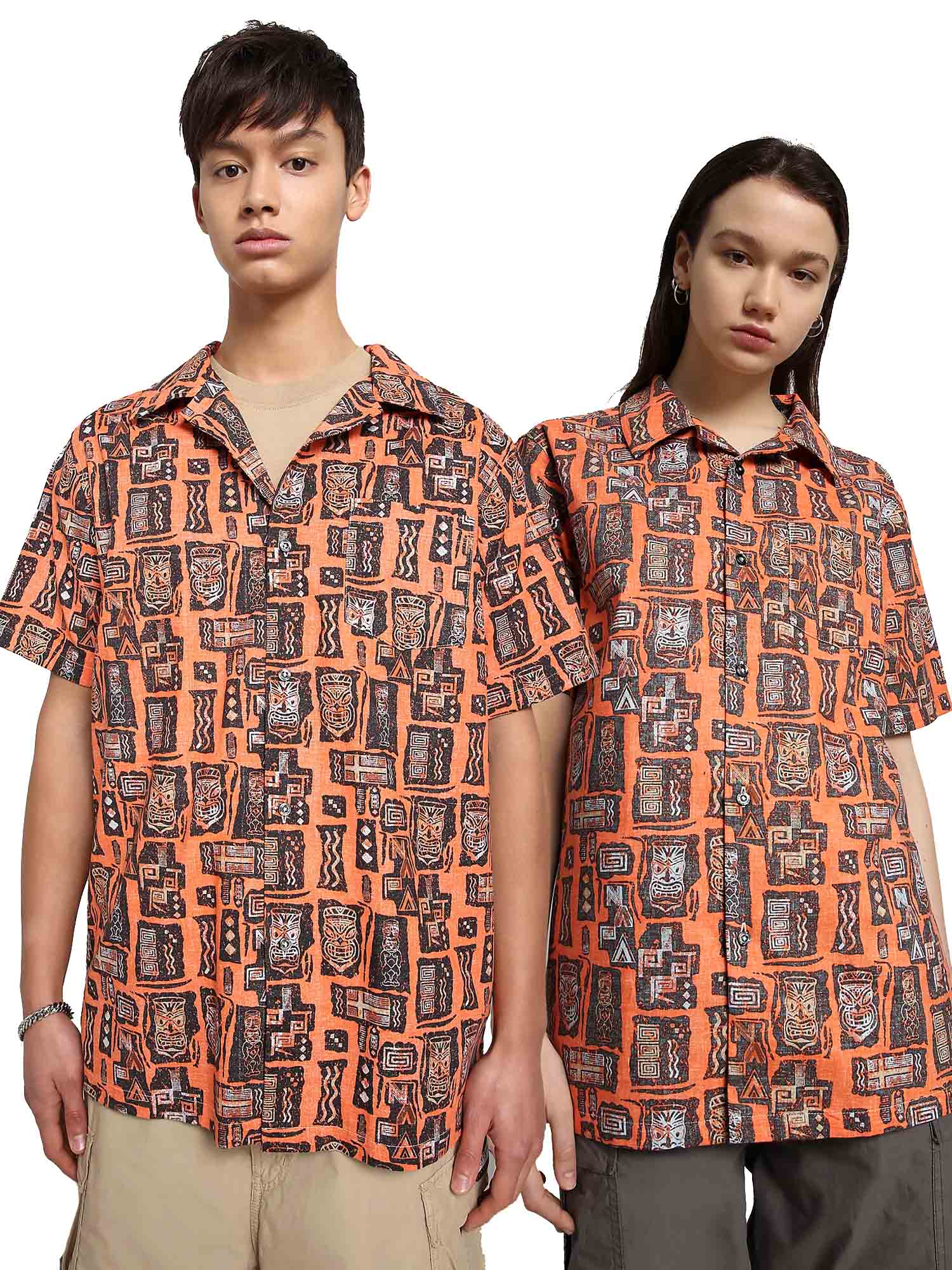 Camicie Arancio Napapijri