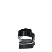Sandali con strappi Nero Cult