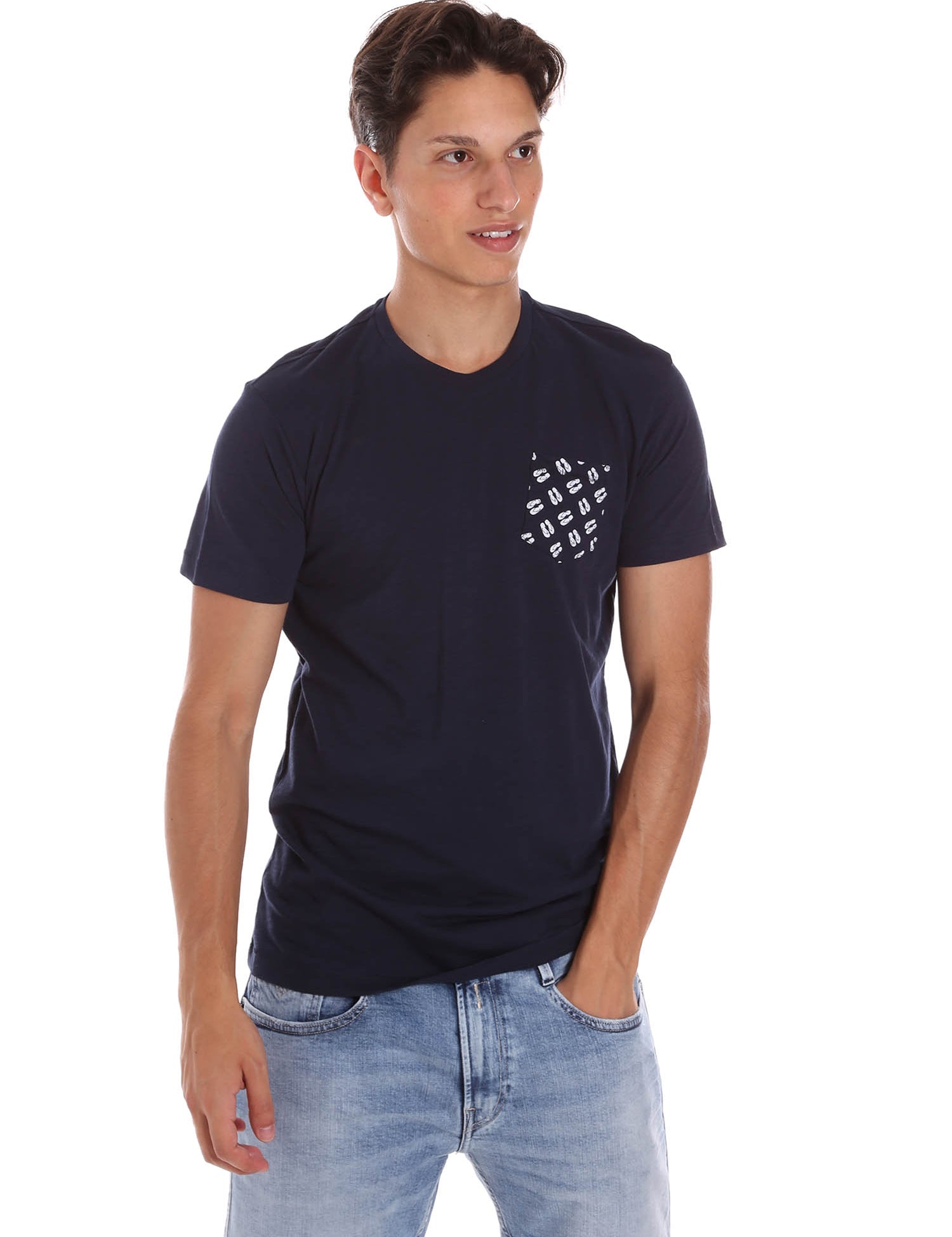T-shirt Blu Key Up
