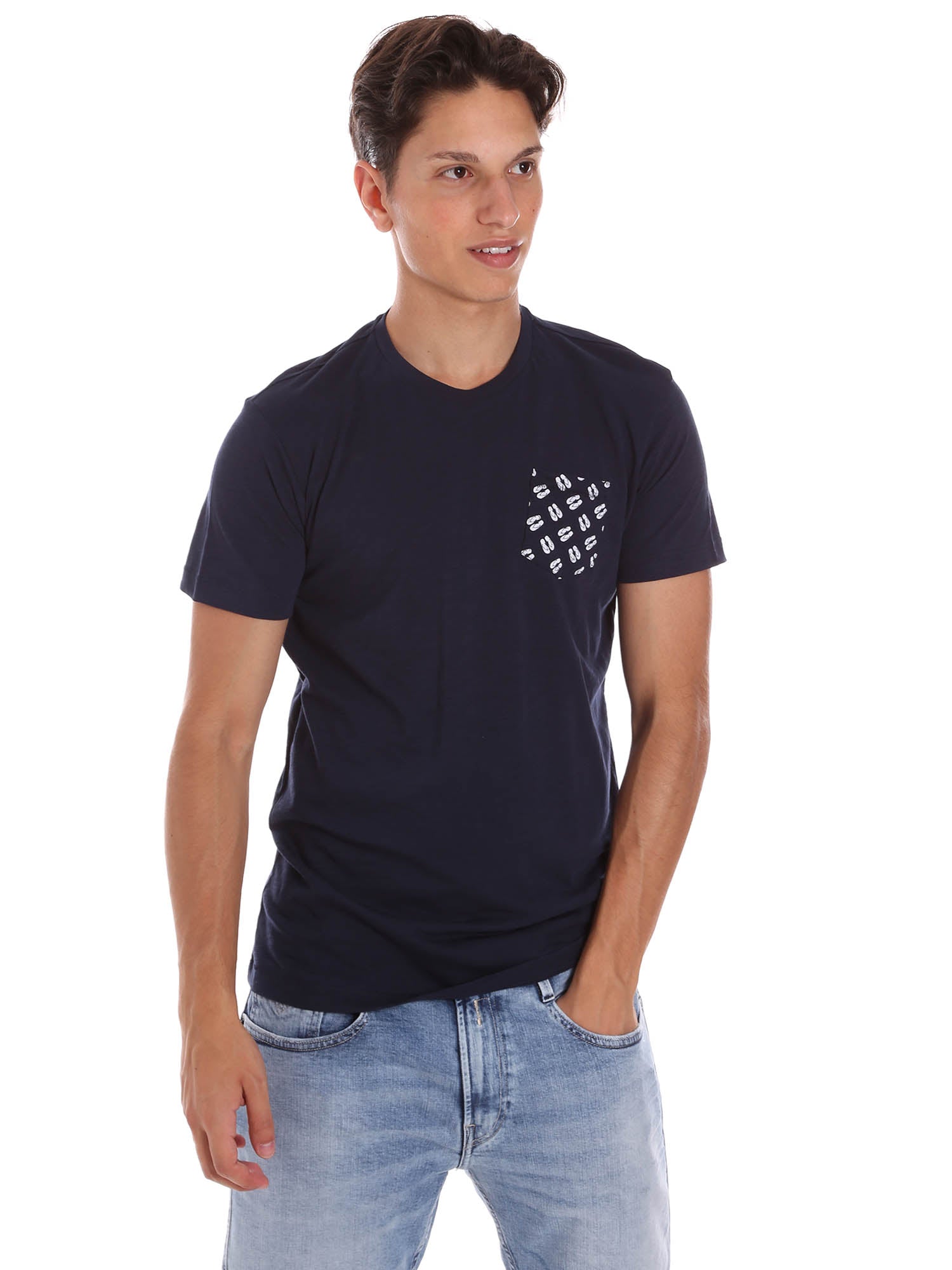 T-shirt Blu Key Up