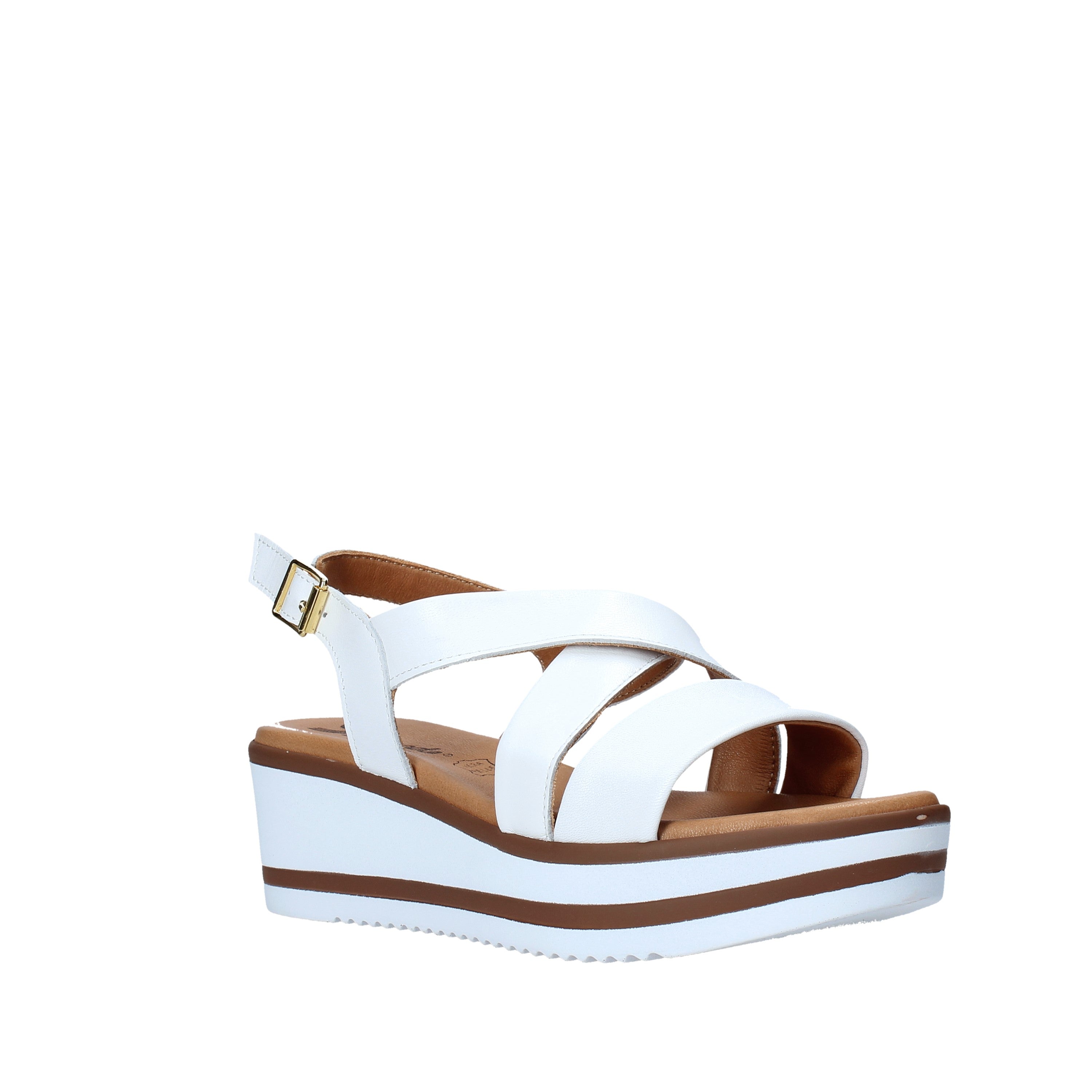 Sandali zeppa Bianco Susimoda