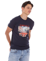 T-shirt Blu Key Up