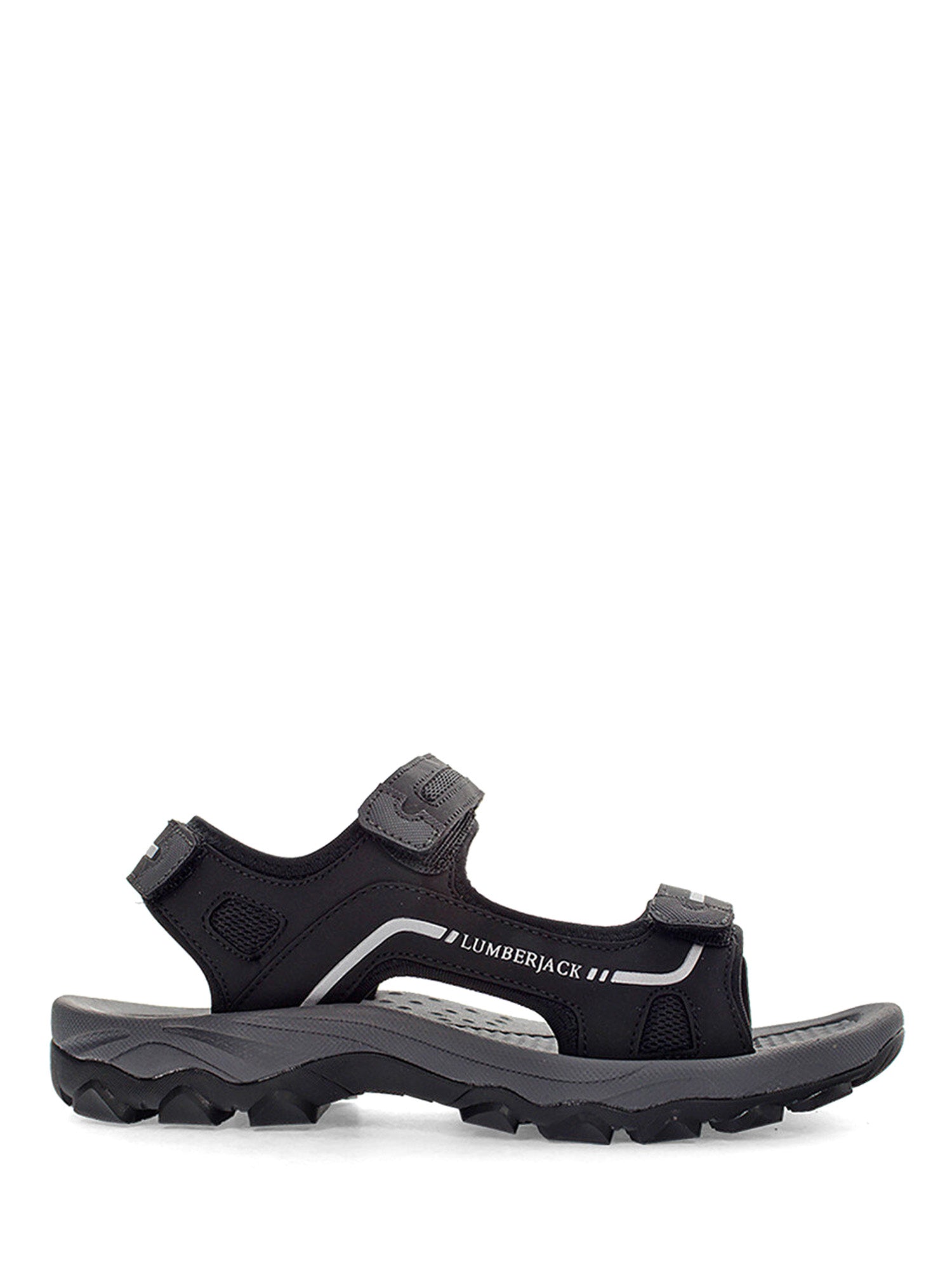 Sandali con strappi Nero Lumberjack