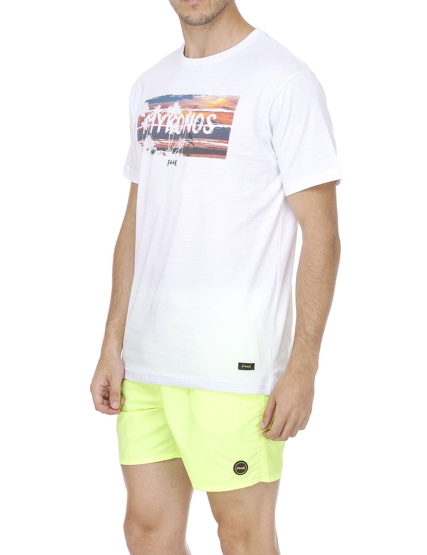 T-shirt Bianco F**k