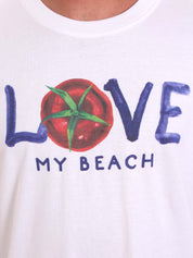 T-shirt Bianco F**k