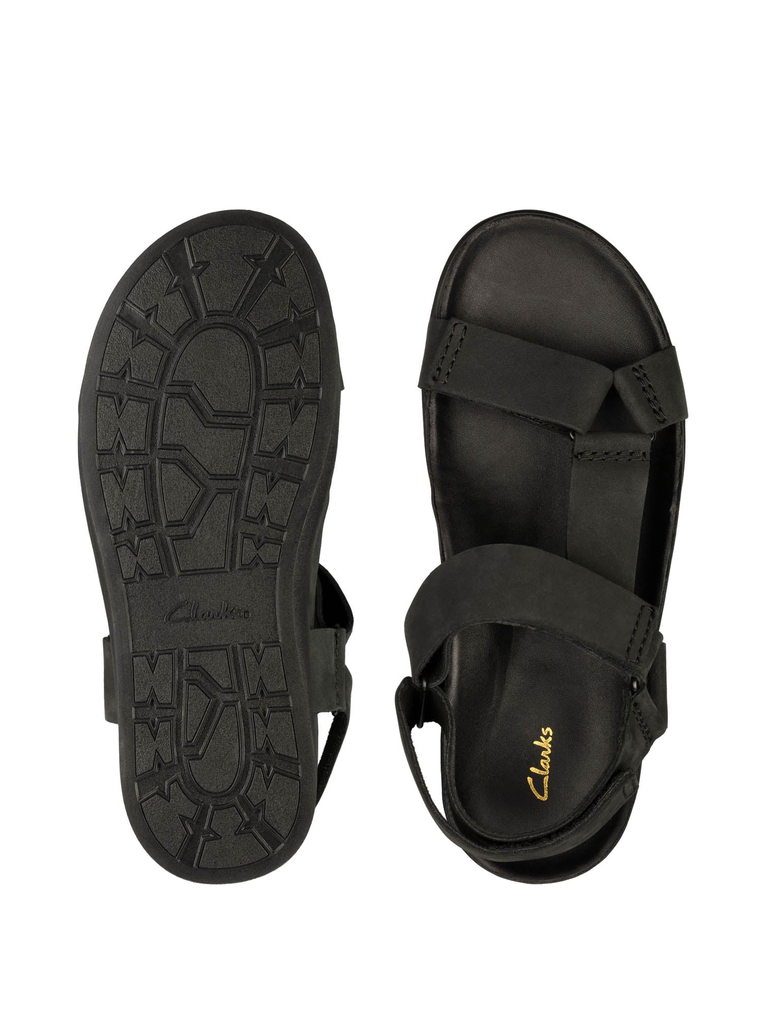 Sandali con strappi Nero Clarks
