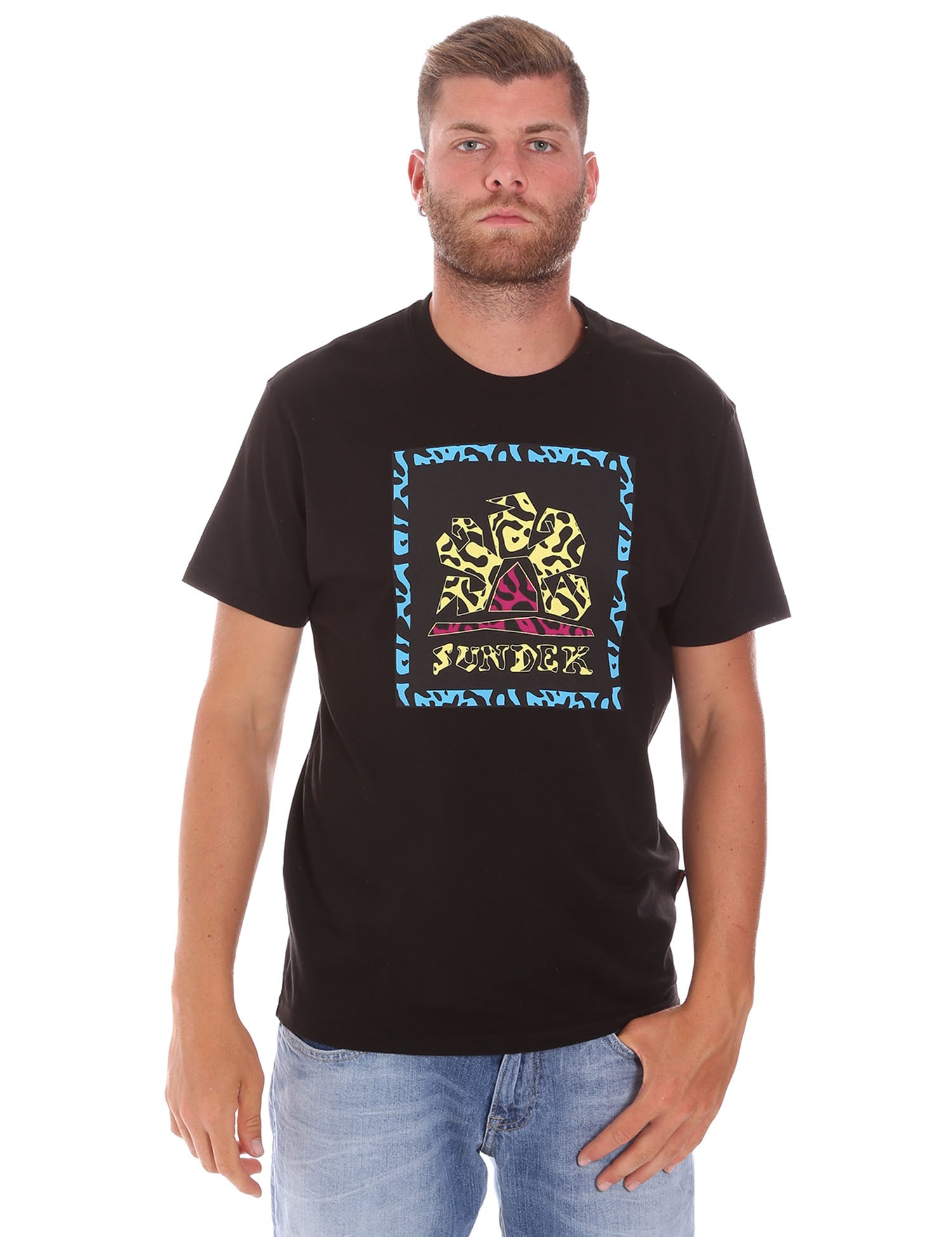 T-shirt Nero Sundek