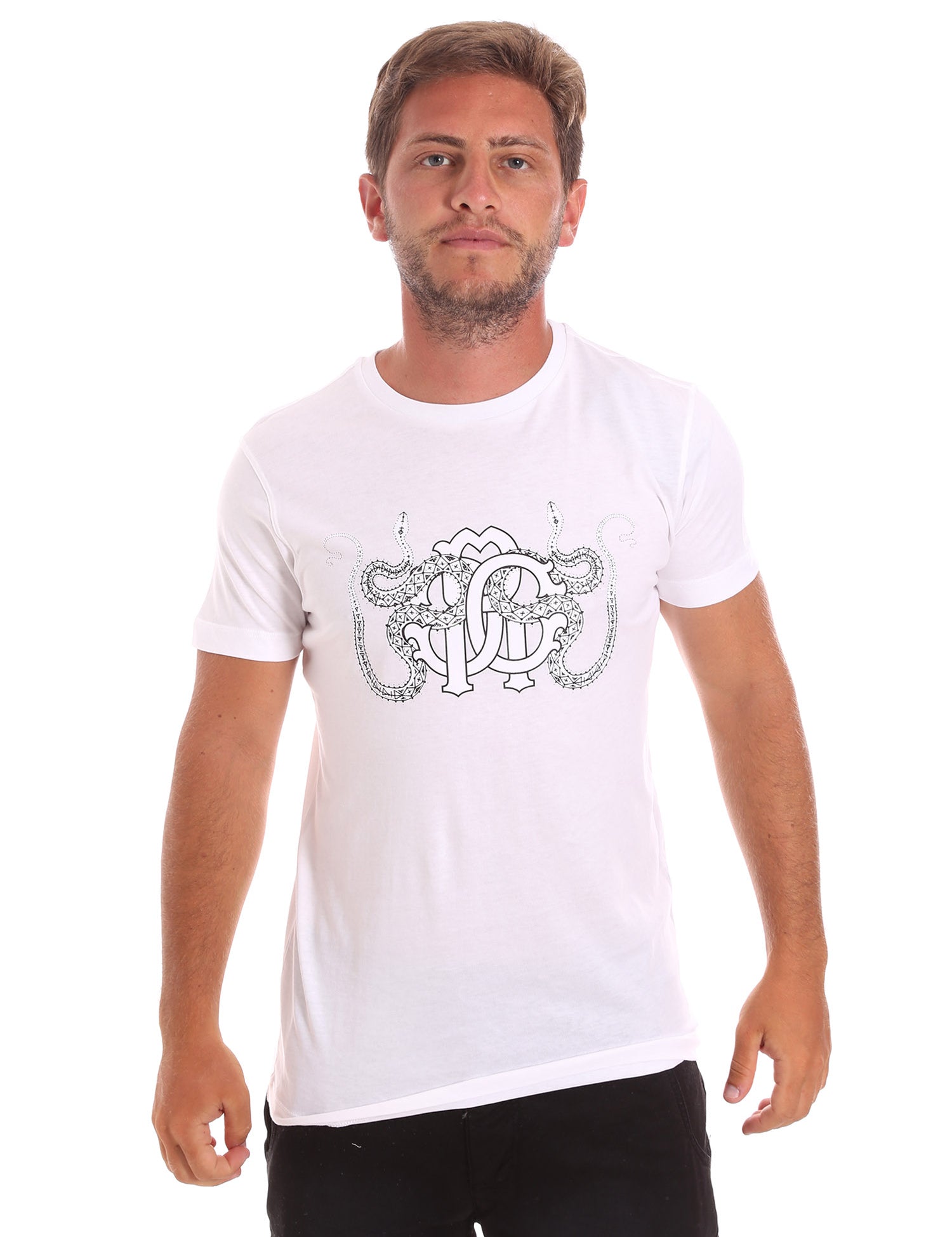 T-shirt Bianco Roberto Cavalli