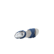 Sandali con strappi Blu Marco Tozzi