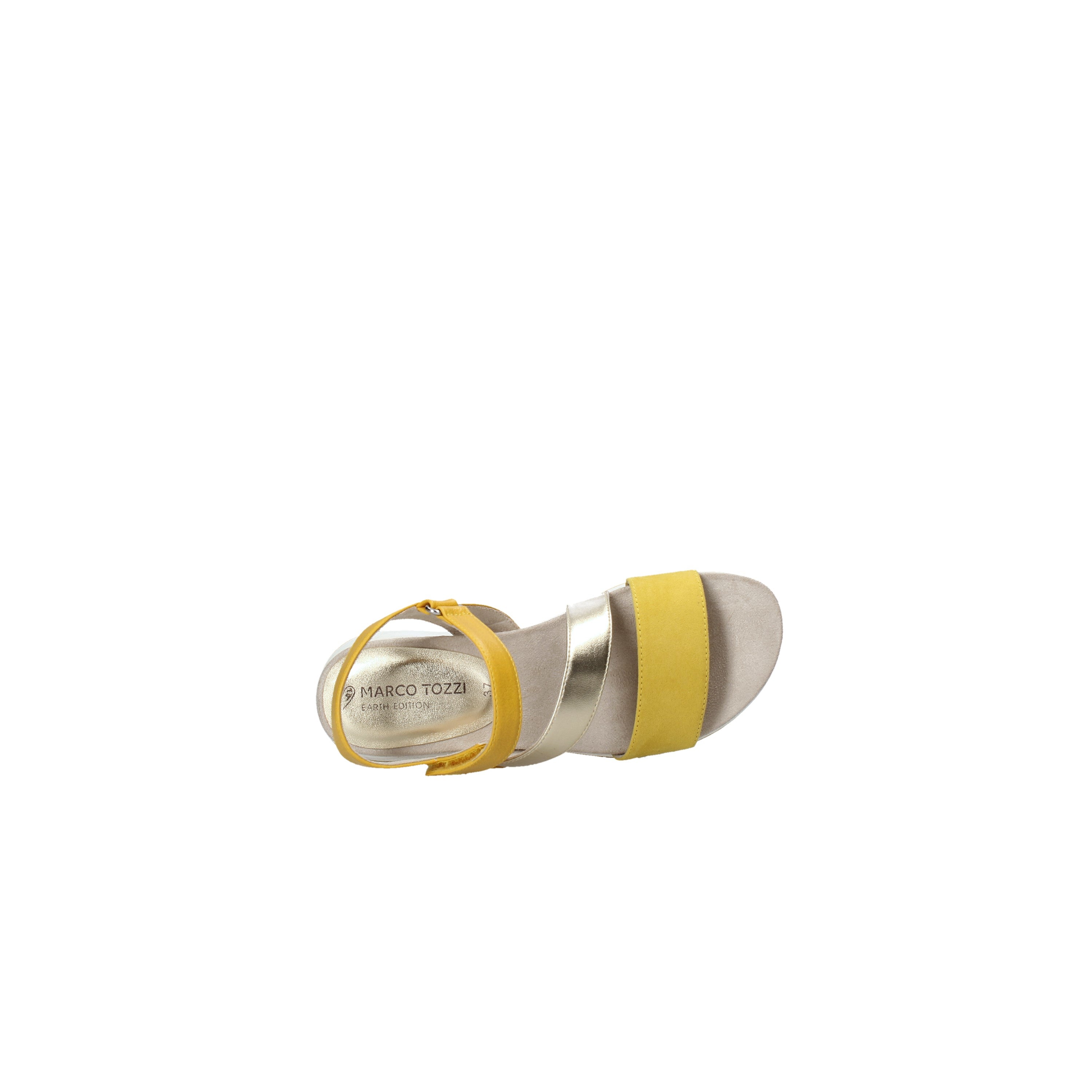 Sandali con strappi Giallo Marco Tozzi