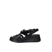 Sandali zeppa Nero Sshady