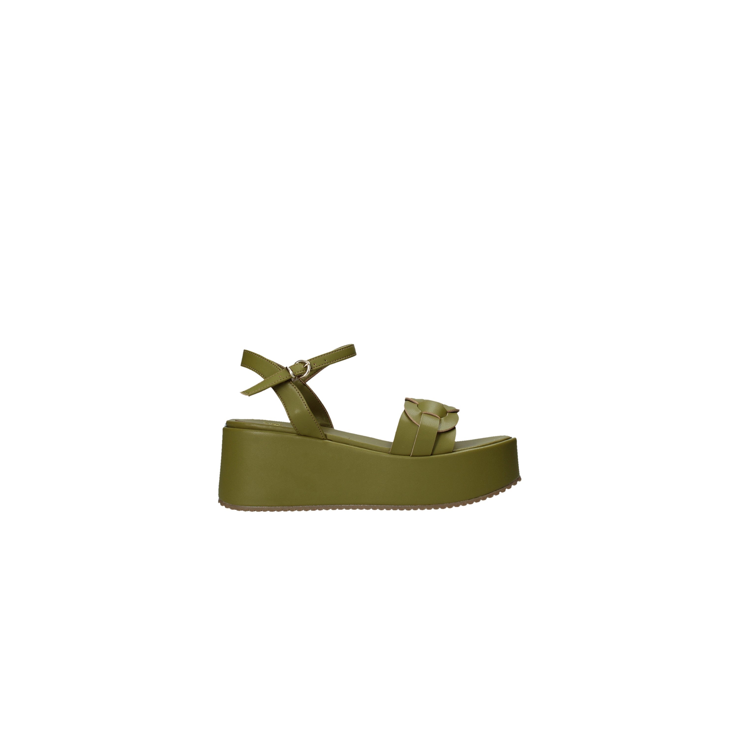Sandali zeppa Verde Grace Shoes