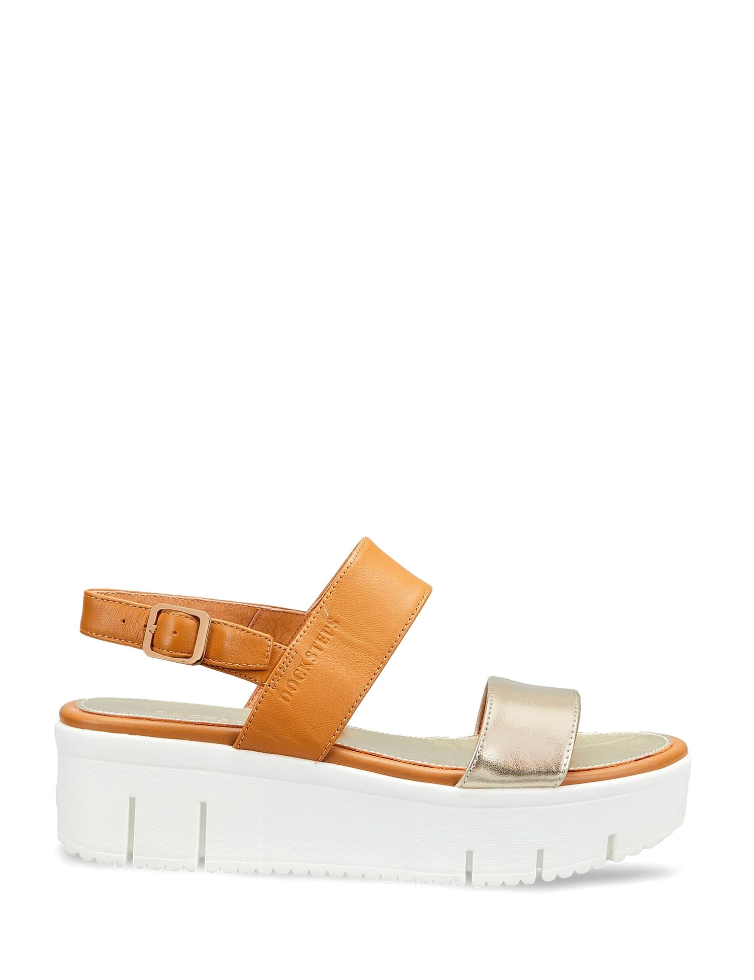 Sandali zeppa Marrone Docksteps