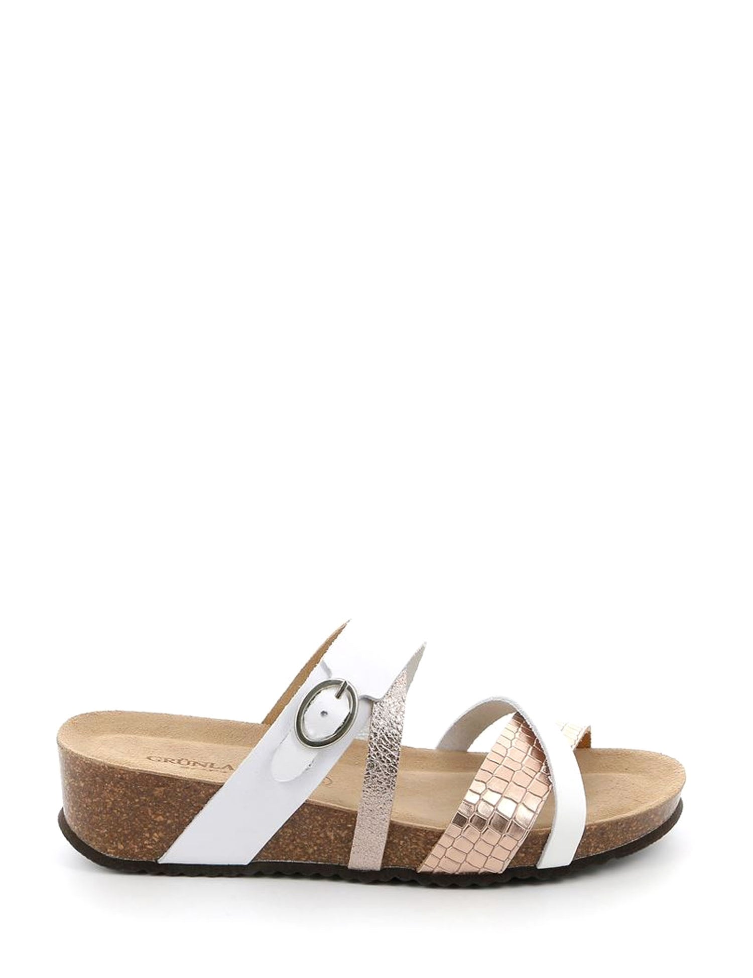 Sandali zeppa Bianco Grunland