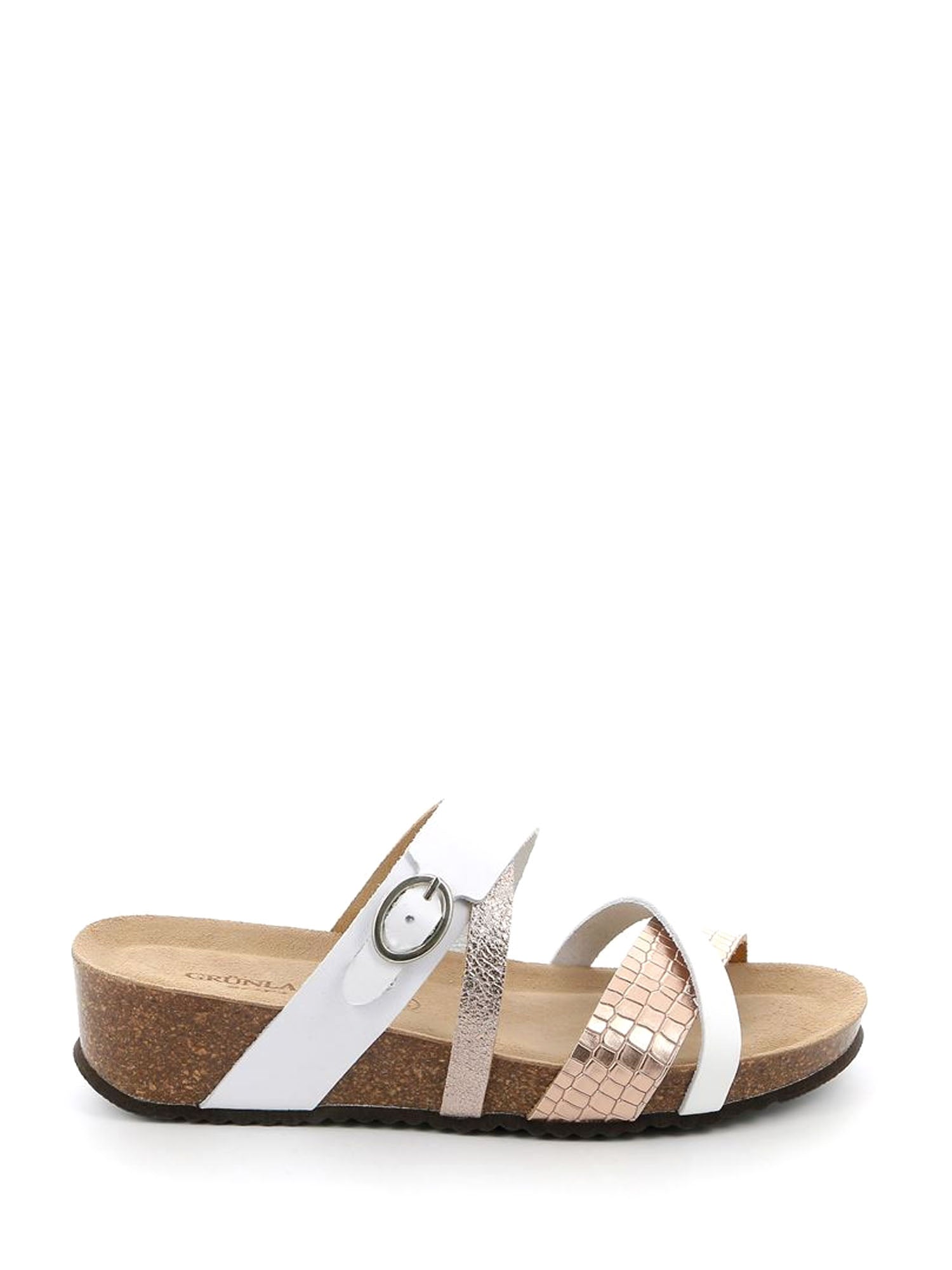 Sandali zeppa Bianco Grunland
