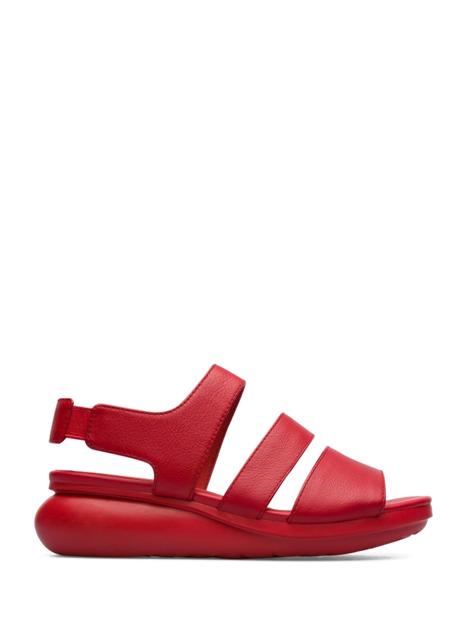 Sandali zeppa Rosso Camper