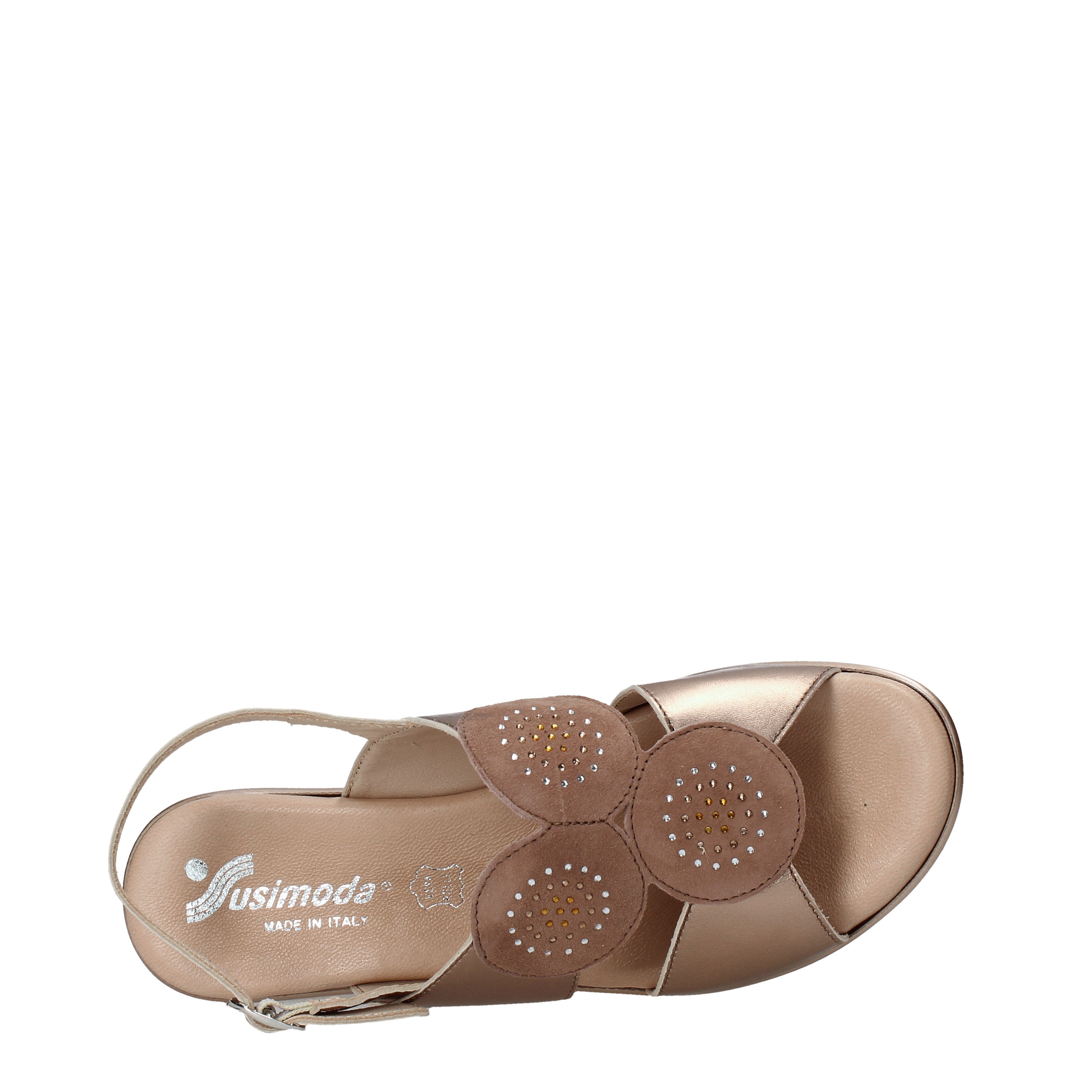 Sandali zeppa Marrone Susimoda